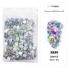 Nail Art Flat Bottom Drill Transparent Drill Ab Drill Nail Drill Diy Nail Ornament Nail Art Ornament Rhinestone