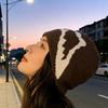 Geometric Jacquard Knit Brimless Hat with Unique Pattern For Adult Teens Stylish Looking And Warmth Cool Weather Headpiece
