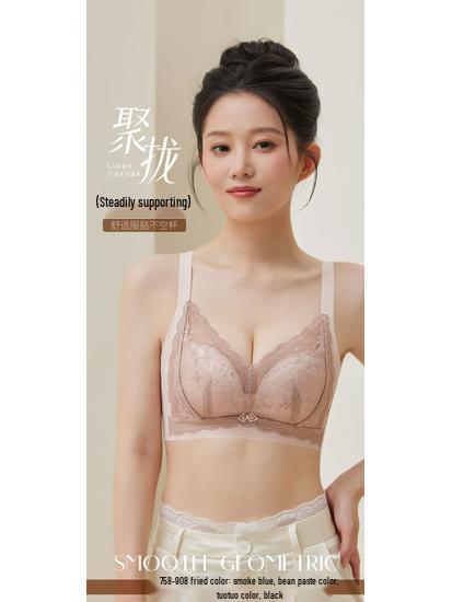 

Women s Medium Support Wire-Free Push-Up Bra - Lift & Coverage, Anti-Sagging, Comfortable & Breathable 75BC
