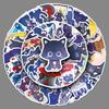 51 Scattered Cat Doodle Stickers Cartoon Cute Game Peripheral Genshin Impact Decorative Laptop Stickers