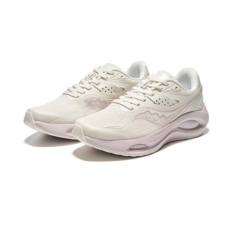 Saucony Phoenix LS Slip Resistant Abrasion Resistant Low top Running Shoes Women's White Pink S18202-2