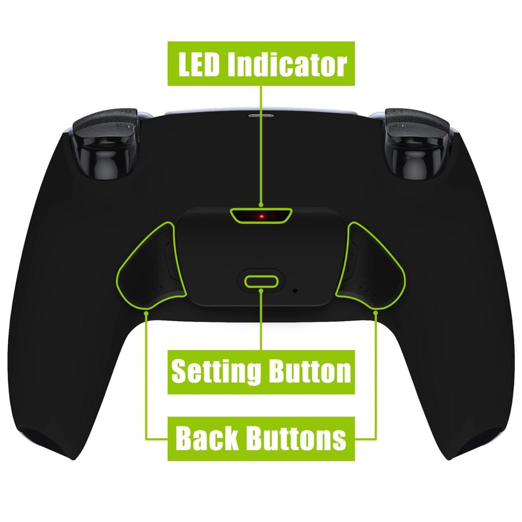 Program eXtremeRate Back Paddle do kontrolera PS5 Zestaw Plastic RISE V3 Remap kompatybilny z kontrolerem PS5 z płytką rozszerzeń i przeprojektowanym tyłem