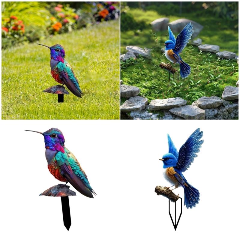 Flat Acrylic Ground Stake Plaque For Outdoor Decoration Easy Installation Garden Landscape Marker Safe For Kids And Pet
