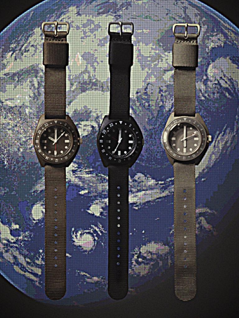 Watch Mil Travel Watch BLACK FREE 38480025707 [Beams Plus] TYPE-P24 Men's