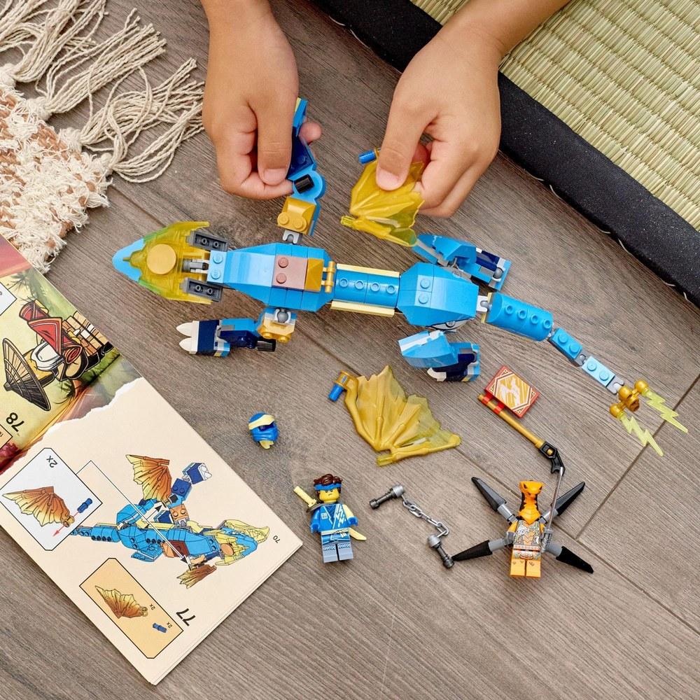 LEGO Jay's Thunder Dragon EVO 71760 Toy Block Gift Dragon Ninja for Boys Aged 6 and Up