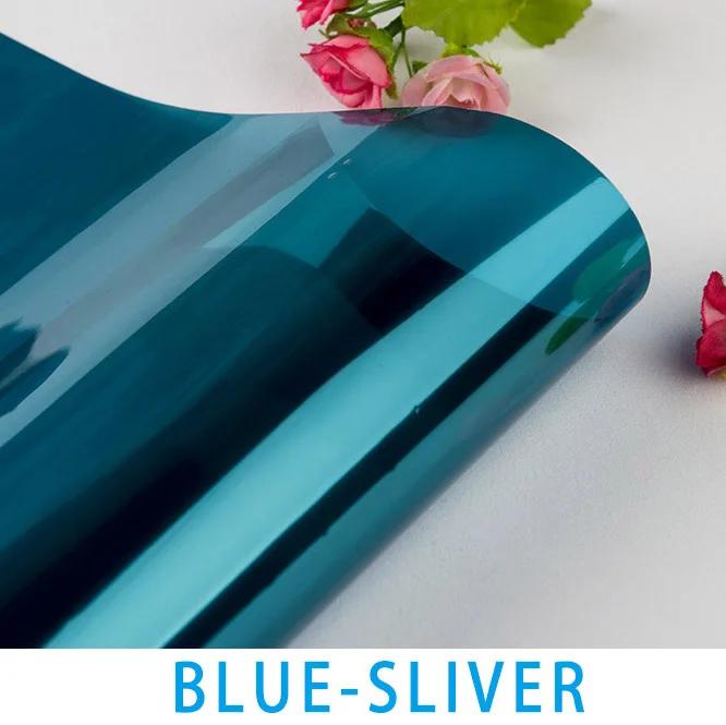 

10 м солнцезащитная серебряная оконная пленка односторонняя зеркальная отражающая солнечная тонировка Pravicy анти-УФ самоклеящаяся стеклянная строительная краска 40x100 cm