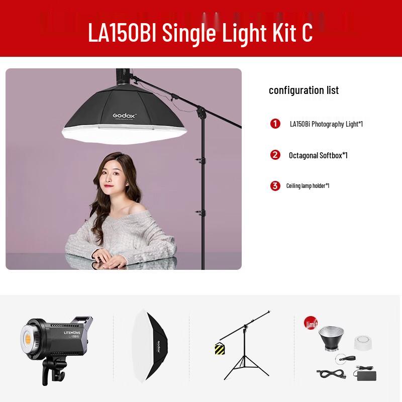 Godox LA150BI Bi-color LED Video Light Kit