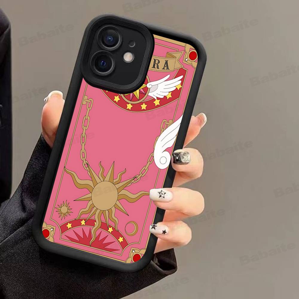 Anime C-CardcaptorS S-Sakura Phone Case For IPhone 16 15 14 Plus 13 12 11 17 Pro Max Pro Soft Cover