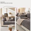 Minimalistische Twill Chenille Anti-Rutsch Sofaabdeckung für alle Jahreszeiten Wohnzimmermöbel Dekor Couchkissenbezug Überwurf