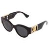 Versace Dark Gray Round Ladies Sunglasses Ve4438b Gb1 87 52