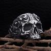 Gothic Vintage 316L Stainless Steel Skull Ring For Men Women Fashion Punk Biker Carved Rings Amulet Jewelry Gifts Dropshipping