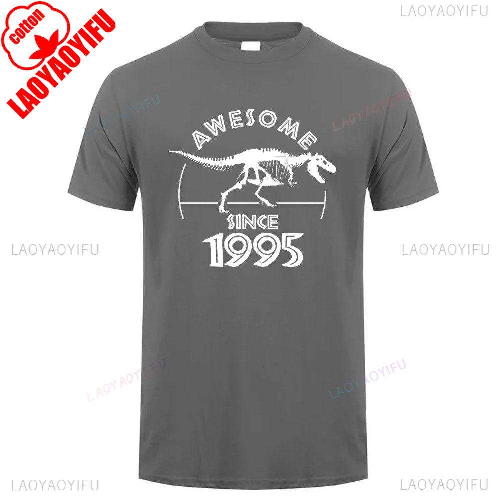 Classic 1995 Cotton T Shirt Vintage 90s Inspired Breathable Short New Sleeve Unisex Round Neck Summer Casual Tee Launched