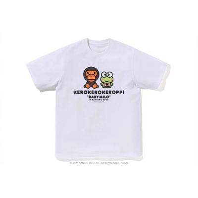 Printed Cotton Loose Men and Women Lovers Short Sleeve T-shirt Daily Retro Letter Print Tees