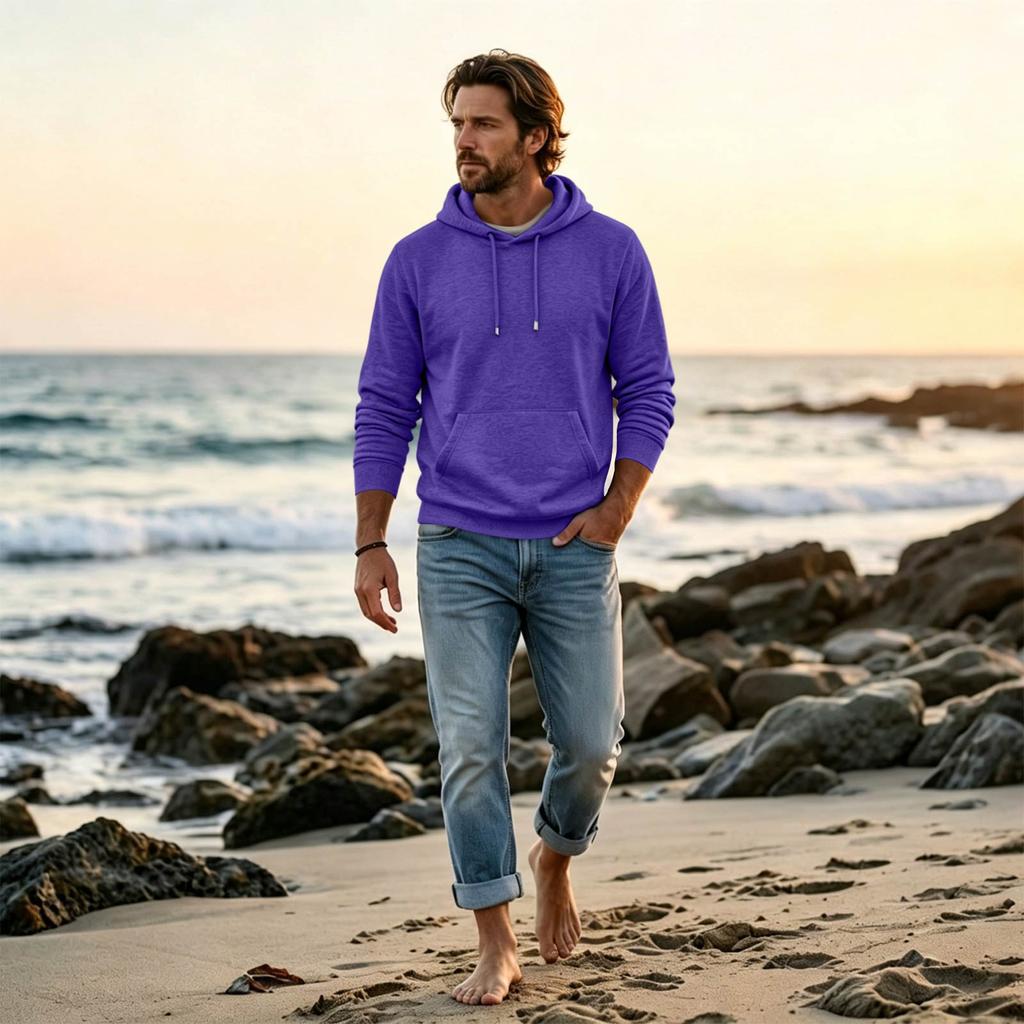 Men's Oversized Hoodie Casual Streetwear Pullover for Daily Wear