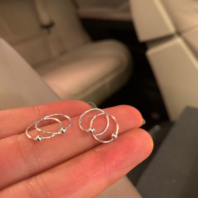 before Sleep ~ Simple Bracelet Earrings Ins Style Pierced-Ear-Caring Ear Studs Female Elegant Socialite Ear Clip Anti-Allergic Earrings Female
