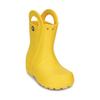 Crocs Comfort Anti-Slip Anti-Kick Abrasion Resistant Mid-Leg Rain Boots Yellow Children's Model