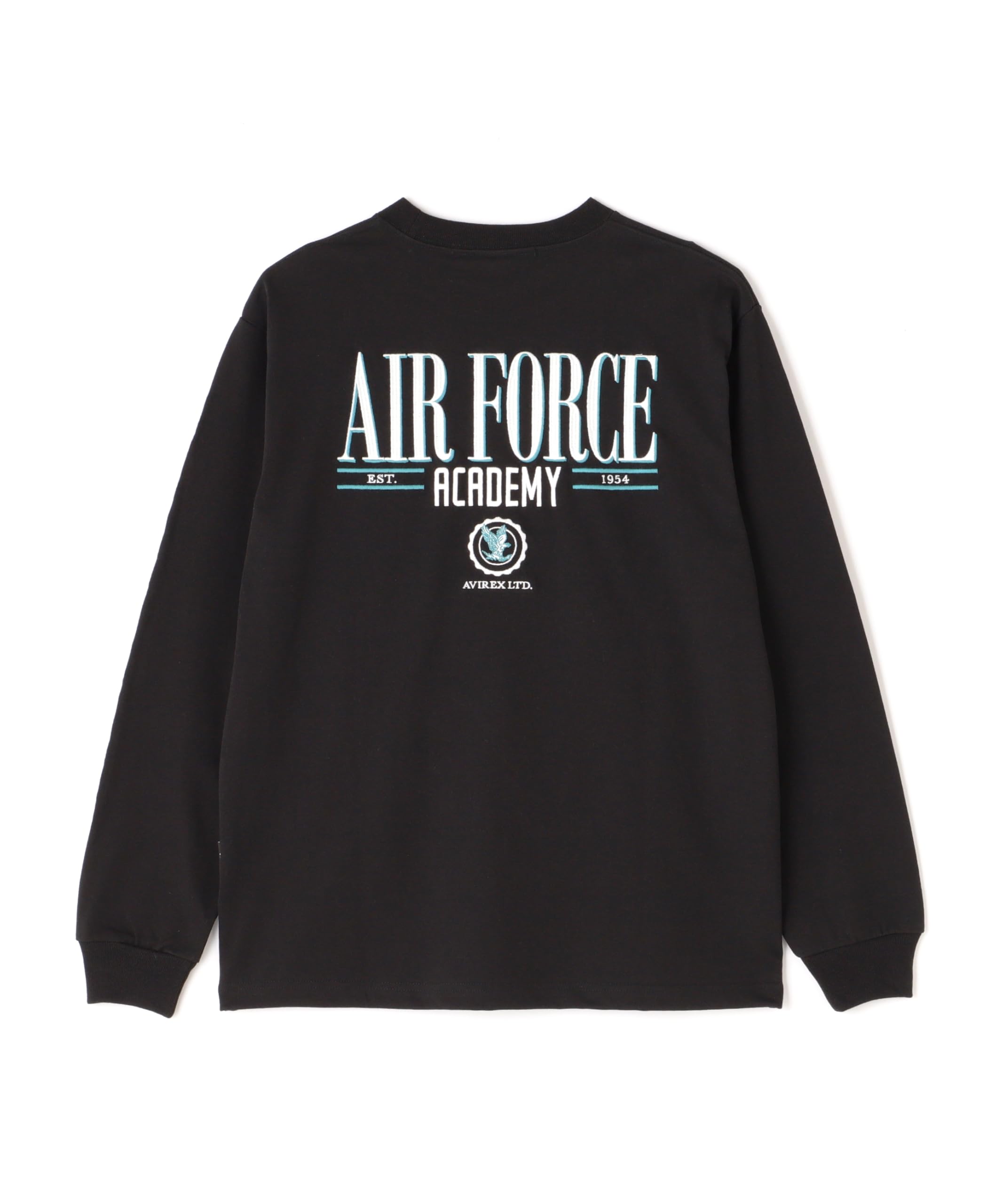

Avirex USAFA Embroidery Long Sleeve Size T-Shirt, Men s XL, T-Shirt, Black, 010, 783-5130012