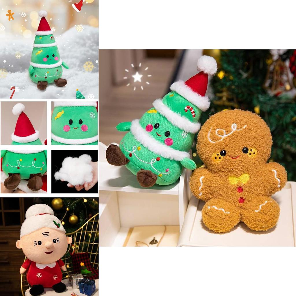 Unique Customizable Plush Christmas Dolls Santa Snowman And Grandma In Various Sizes For Seasonal Cheer