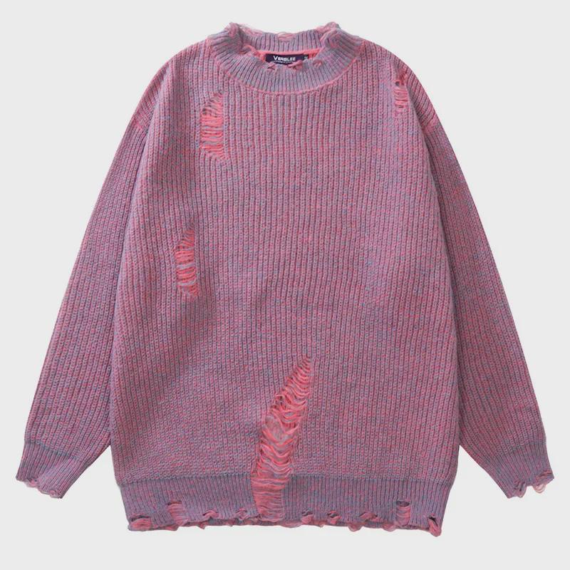 Unisex Knitted Sweater: Trendy Loose-Fit for Spring & Autumn