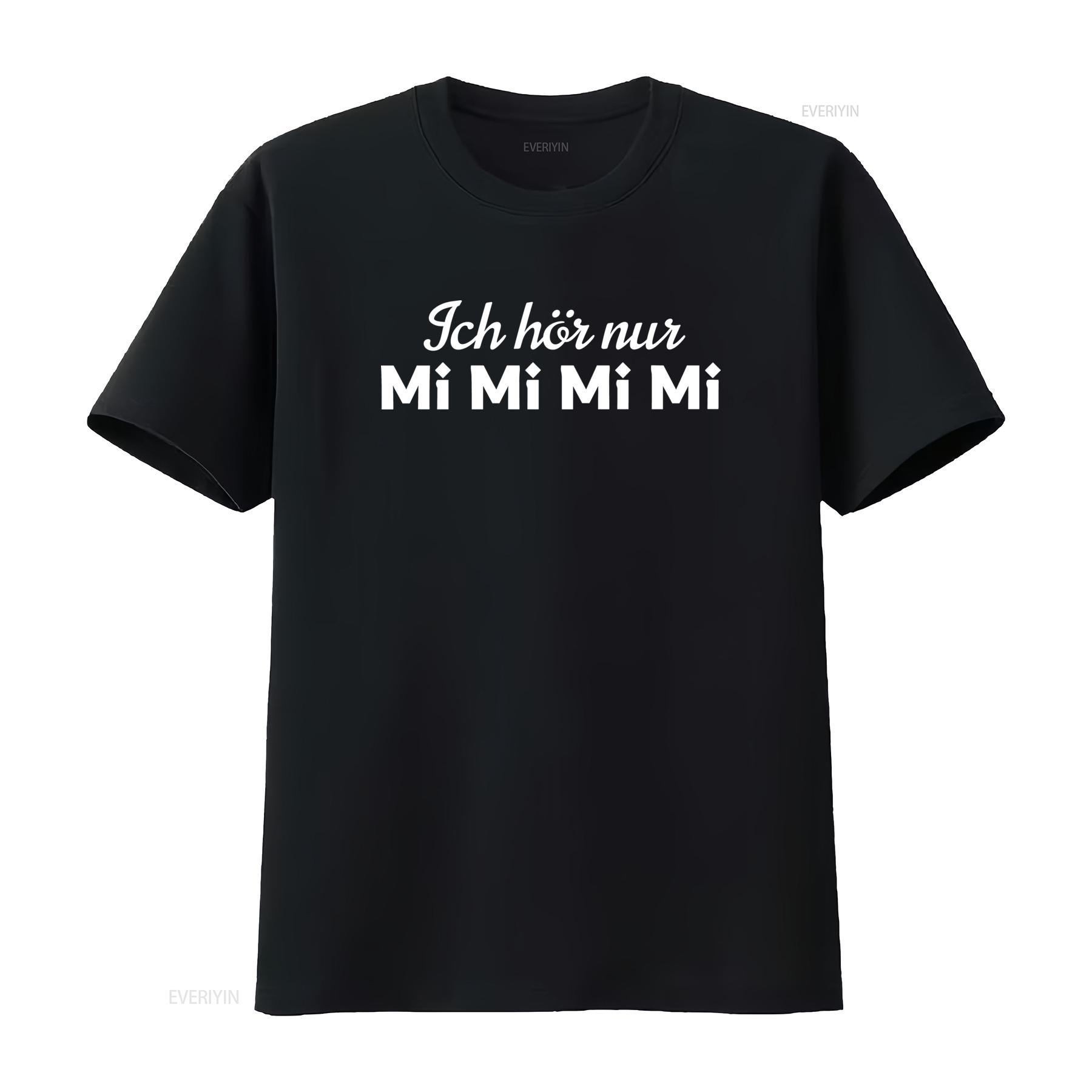 

Mens T Shirt I Only Hear Mimimi Logo Print Fun Statement for Men vintage Washed graphic Comfortable Soft Breathable Versatile 4XL