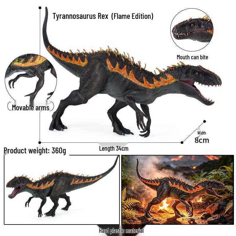 Dinosaur Model Set: T. Rex, Spinosaurus, Mosasaurus, Stegosaurus, Triceratops Cognitive Toys