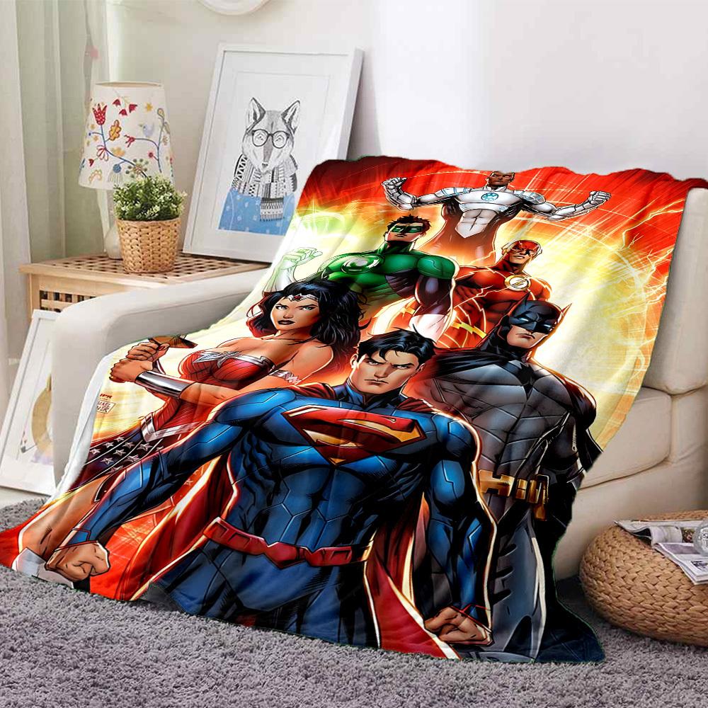 1 Stück Superman Flanell Überwurfdecke Weich, Warm & Gemütlich für Sofa, Bett, Büro und Reisen Vielseitig für Alle Jahreszeiten Geschenk, Weihnachtsgeschenk