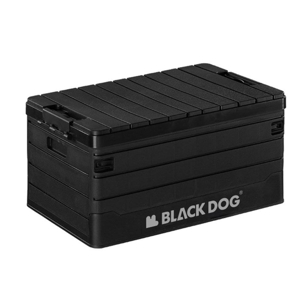 60L Camping Storage Box Large Capacity Outdoor Trunk Organizer Multifunctional Folding Car Storage Case for Camping Items чёрный