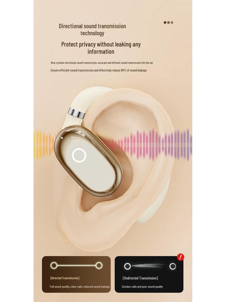 Cross-border Hot Selling Open-ear Wireless Bluetooth Earbuds with Ultra-long Battery Life for Gaming, Sports, and HD Calls
