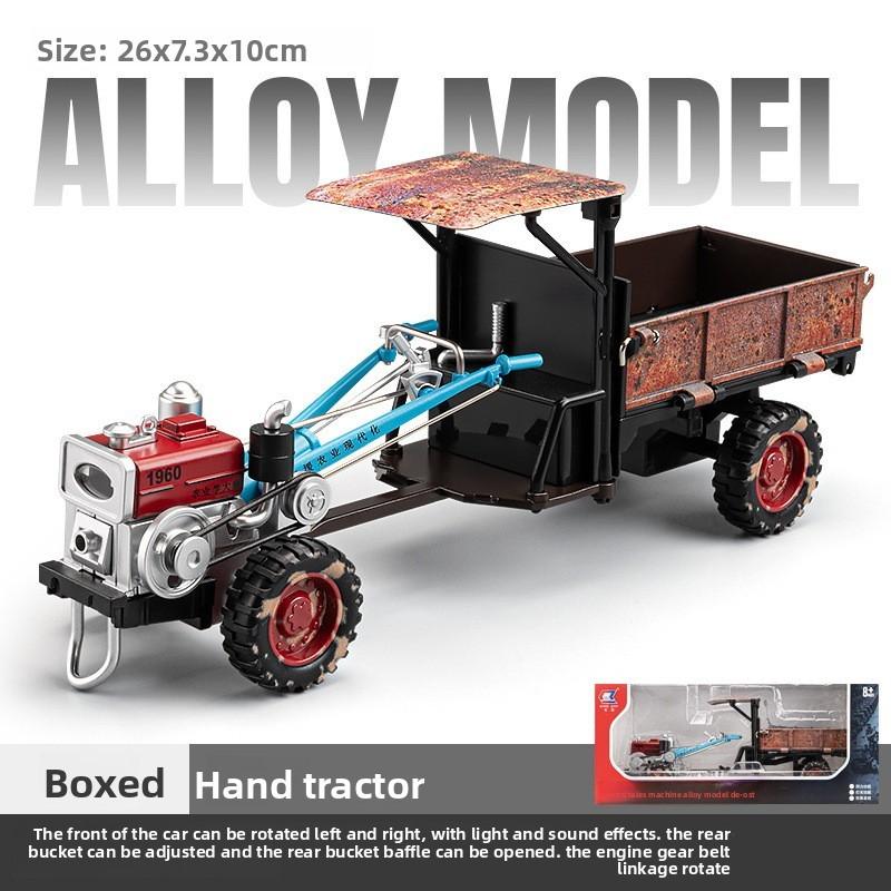 Retro Classic Agricultural Tractor Model With Sound And Light Function Toy Kid