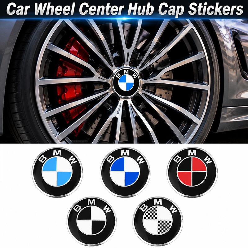 4PCS Car Styling Wheel Center Hub Caps Rim Cover Badge Emblem Sticker For BMW E46 E60 E90 E39 E87 E36 E92 E70 E91 X3 X5 X1 X2 ikol8