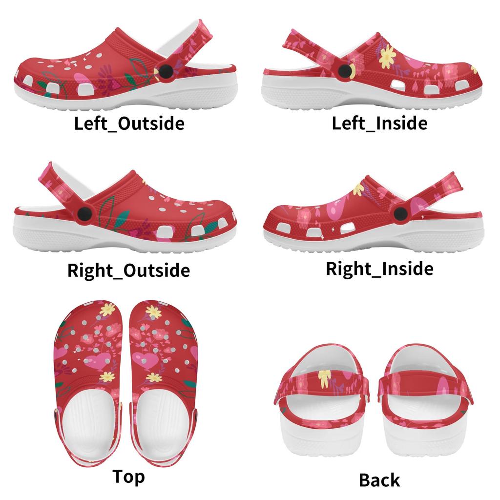 Colorful Printed EVA Clogs Adult Unisex Soft Sole Breathable Lightweight Slip On Casual Shoes Summer Sandals Daily Walking Wear