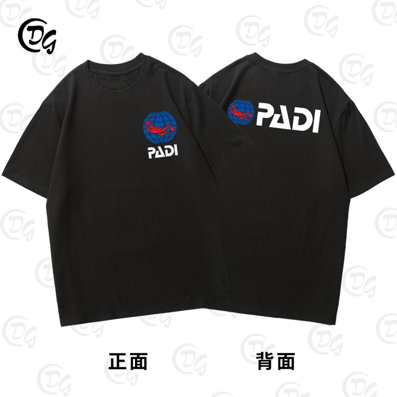 2025 PADI International Association of Professional Diving Instructors Dykare Kortärmad T-shirt Kläder Sommar Fritid