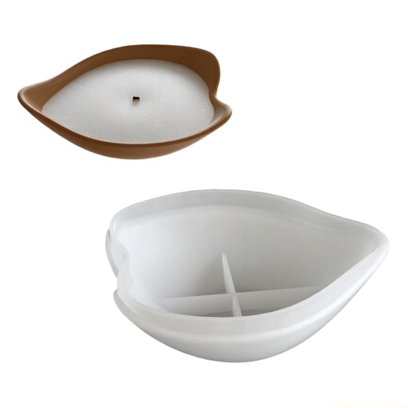 QX2E Floral Silicone Molds For Making Soap Decorative Bowl Gypsum Ornaments