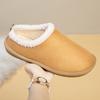 Birkenstock cotton slippers autumn and winter new retro flat-bottomed velvet warm bag head fluffy cotton slippers