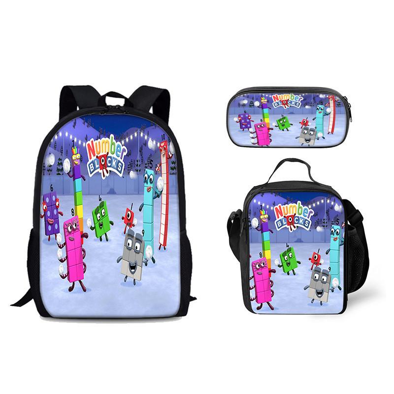 

Numberblocks Digital Building Backpack For Kids School Supplies And Storage маджента