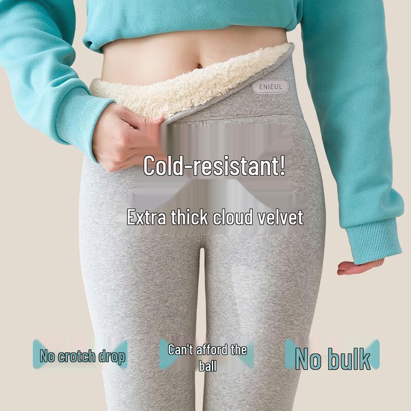 Langsha Women's High-Waist Cloud Fleece Lined Winter Leggings