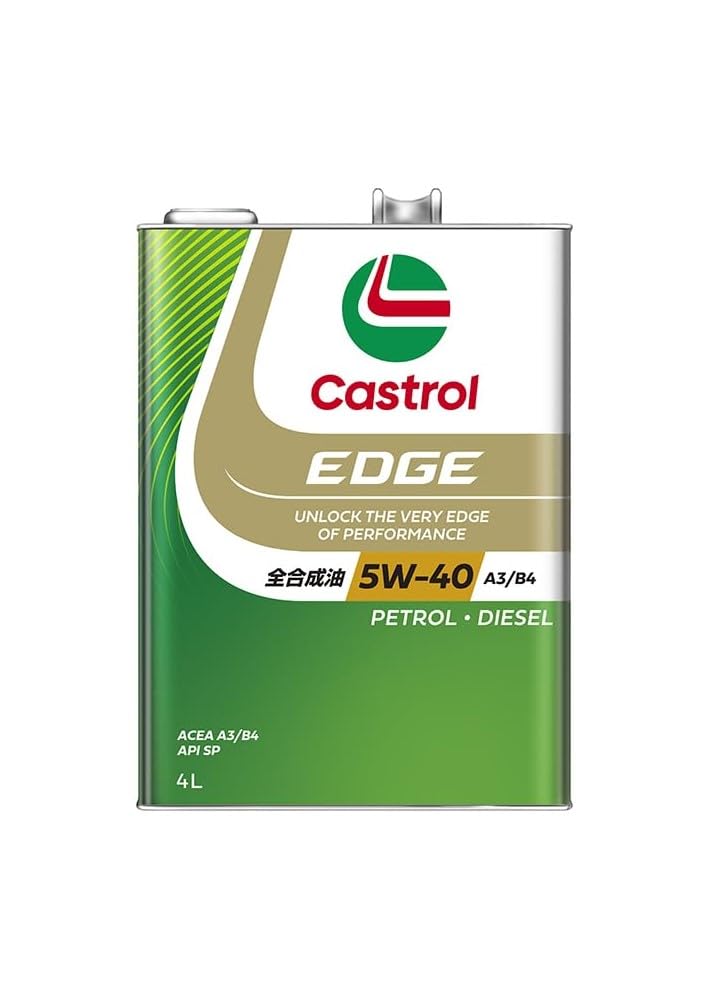 

Моторное масло Castrol EDGE 5W-40, API SP, ACEA A3/B4, 4 л, Полностью синтетическое, для 4-колесных бензиновых и дизельных автомобилей