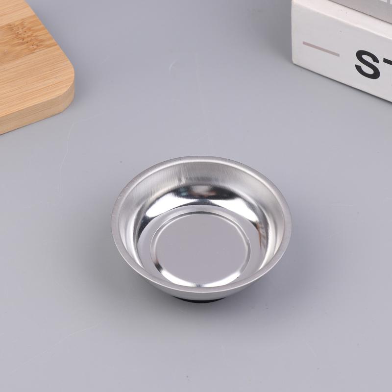 Circular Magnetic Parts Bowl 3"/4"/6" Magnetic Tray Screw Storage Tray Stainless Steel Tools Tray For Auto Suction Pad Tools