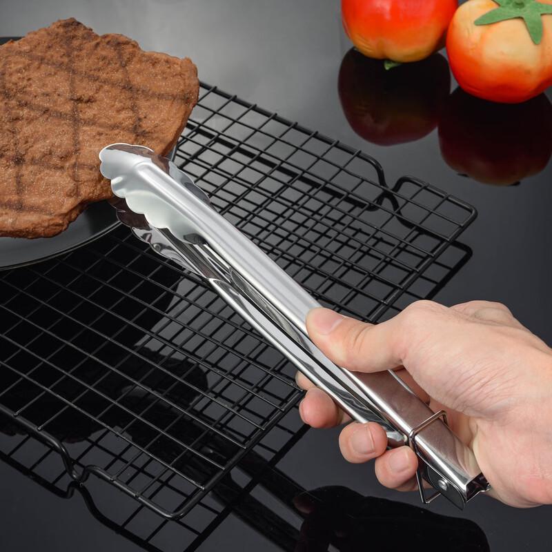 Multifunctional Stainless Steel Salad & Food Tongs