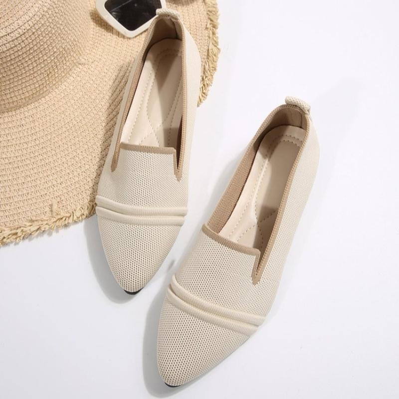Fashion Women Sneakers Loafers Shoes Ballet Flats Pointed Toe Barefoot Slip-on Casual Low Heel Luxury Brand Women Shoes Zapatos Mujer