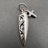 Used 925 Silver Pendant Top Cross Openwork