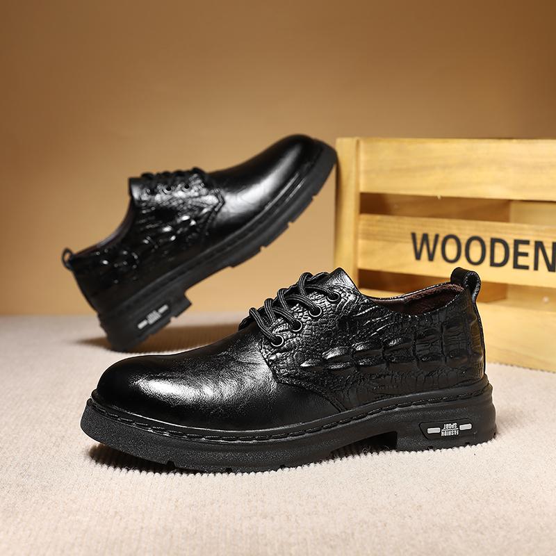 

Мужские оксфорды Кожаные Деловые Формальные Туфли На шнуровке Уличная Повседневная Обувь Удобная Мужская Обувь 41 чёрный