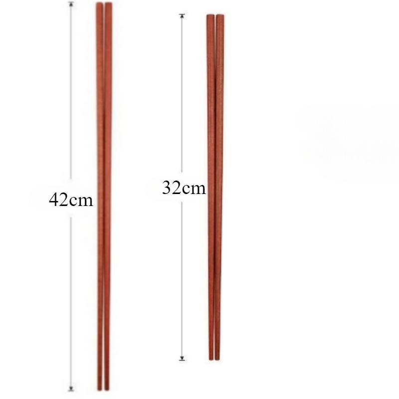 32cm 42cm Long Iron Wood Solid wood Chopsticks,Extended Wood Chopsticks, Rice Noodles Hot Pot Long Chopsticks,Kitchen Tools