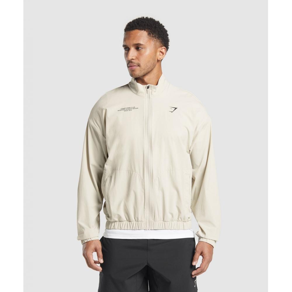 Gymshark Conditioning Club Track Jacket Pebble Grey A2c1d Gb7p
