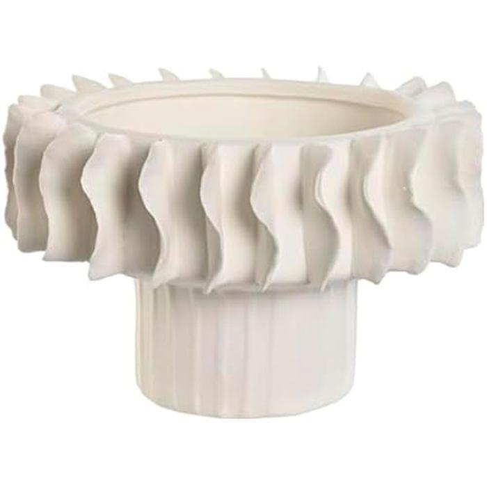 Centre De Table - HOME ESPRIT - Modèle Ondas - Blanc - Multicolore - 22 X 22 X 14 Cm