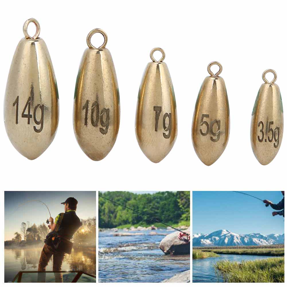 16 Stück Box Outdoor Angeln Kupferbleie Gewichte Angler Tackle Zubehör