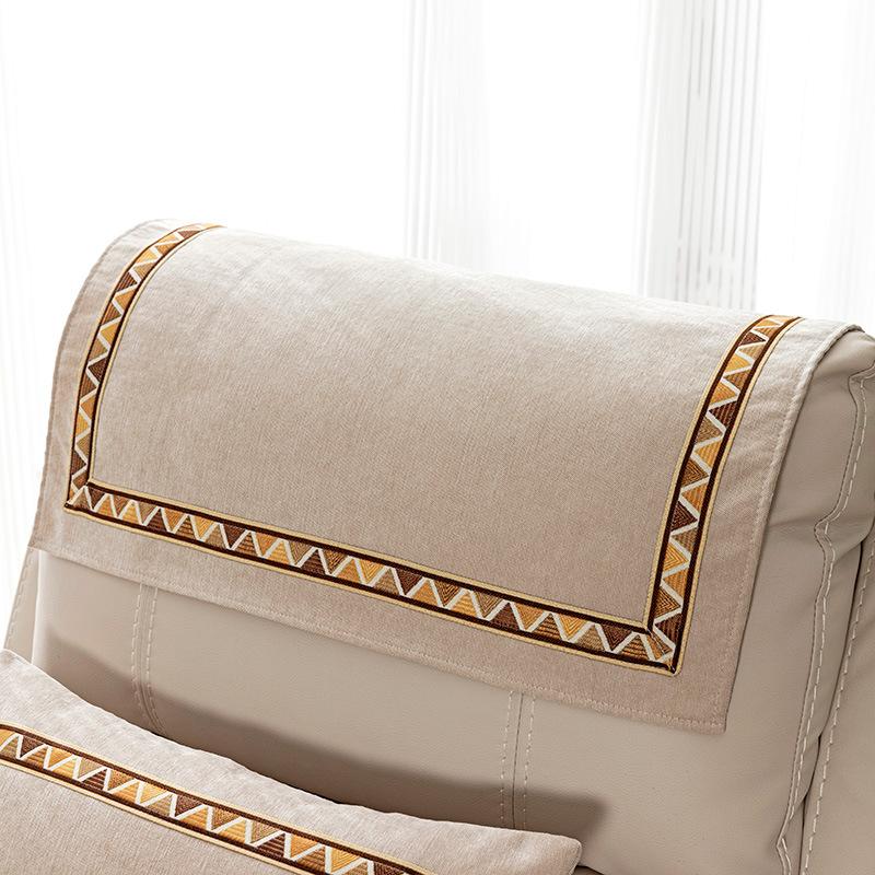 First Class Cabin Chivas Exclusive Sofa Cushion, All-season Universal Light Luxury Single Person Leather Chivas Functional Cover Cloth