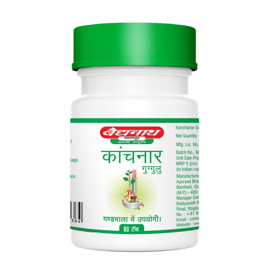 Baidyanath Abhayarishtam Kanchanar Guggulu 80 Tablets X Pack Of 2 Natural Wellness Support Formula