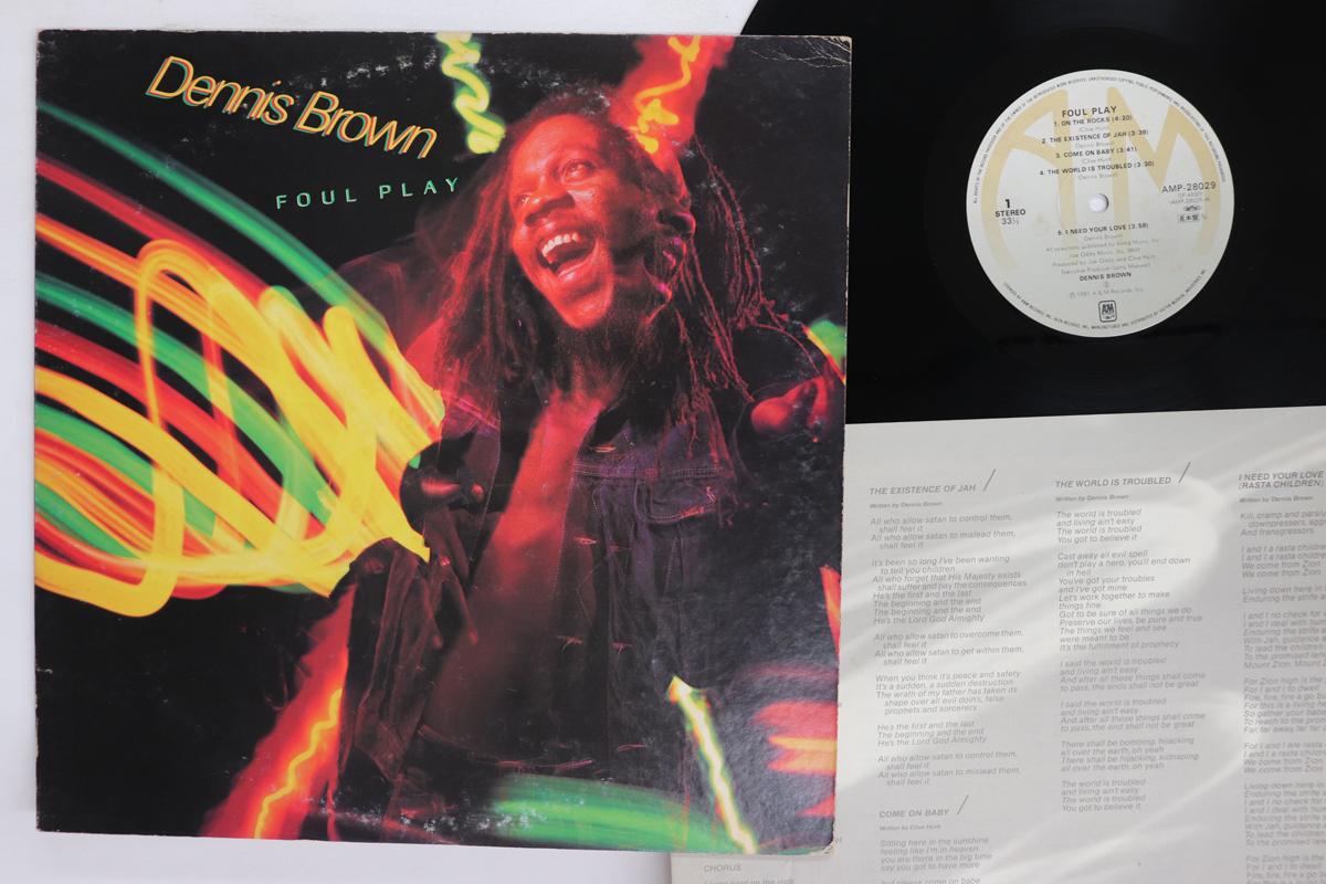

LP Record DENNIS BROWN Foul Play AMP28029PROMO AM 1981 Japan Reggae Ska Dub Used