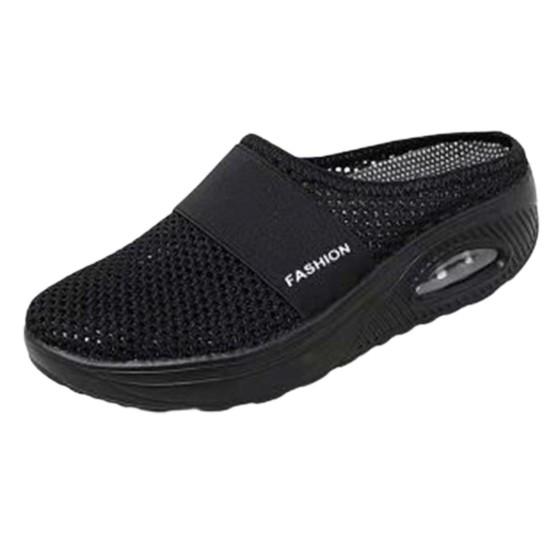 Fashion Round Toe Hollow Durable Women Outdoor Breathable Walking Slippers for Leisure